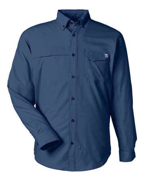 Load image into Gallery viewer, HUK H150172 Men's Tide Point Pocket Fishing Shirt - Naval Academy
