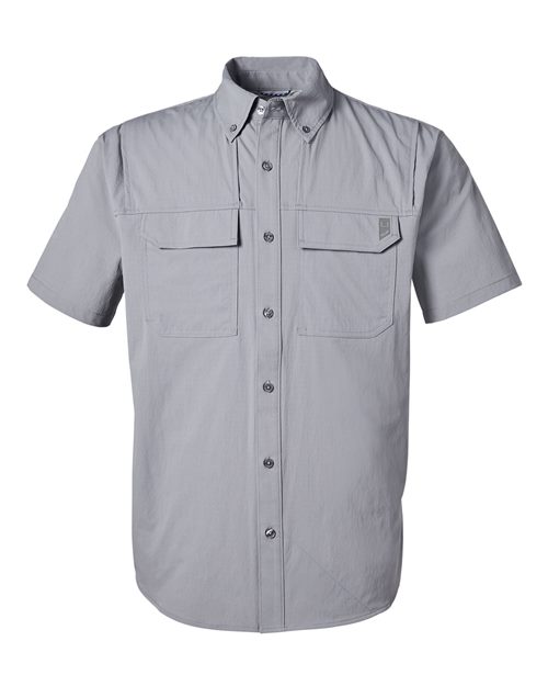 HUK H150183 Men's Creekbed Short Sleeve Shirt - Night Owl