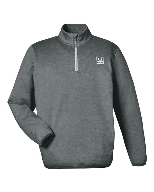 Load image into Gallery viewer, HUK H130098 Men's Coldfront+ Quarter-Zip Pullover - Volcanic Ash Heather
