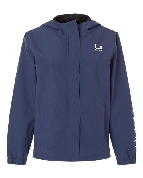 HUK H640027 Women's Storm Rain Jacket - Naval Academy