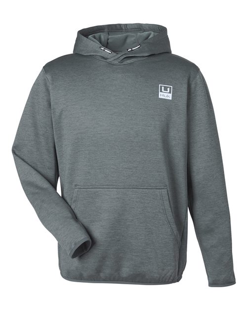 Load image into Gallery viewer, HUK H130093 Men's Coldfront+ Performance Hooded Sweatshirt - Volcanic Ash Heather
