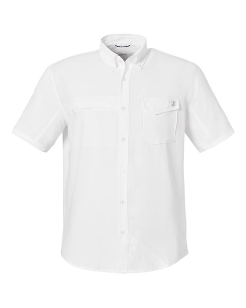 Load image into Gallery viewer, HUK H150171 Men's Tide Point Short Sleeve Shirt - White
