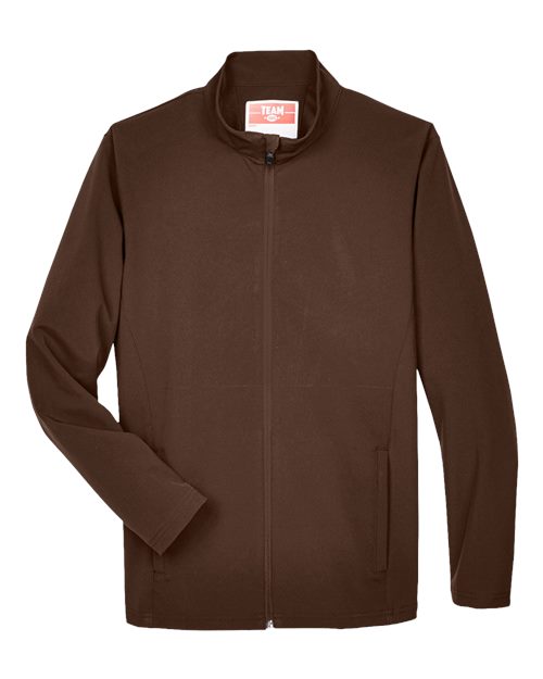 Load image into Gallery viewer, Team 365 TT80 Men's Leader Soft Shell Jacket - Sport Dark Brown
