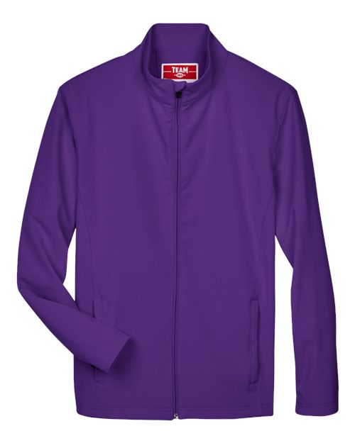 Load image into Gallery viewer, Team 365 TT80 Men's Leader Soft Shell Jacket - Sport Purple
