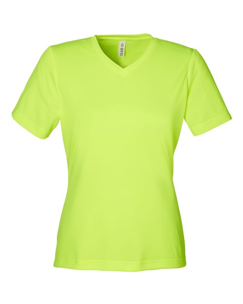 Load image into Gallery viewer, Team 365 TT15W Women's Zone Performance Mesh T-Shirt - Safety Yellow
