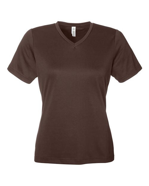 Load image into Gallery viewer, Team 365 TT15W Women's Zone Performance Mesh T-Shirt - Sport Dark Brown
