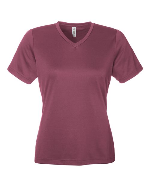 Team 365 TT15W Women's Zone Performance Mesh T-Shirt - Sport Dark Maroon
