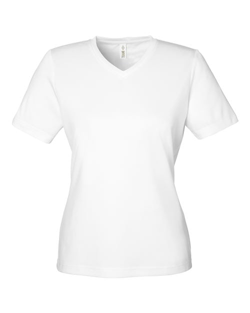 Team 365 TT15W Women's Zone Performance Mesh T-Shirt - White