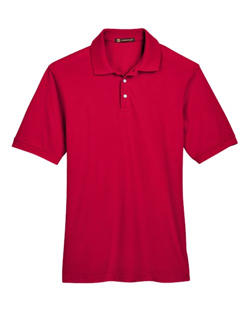 Harriton M265 Men's Easy Blend™ Polo - Red