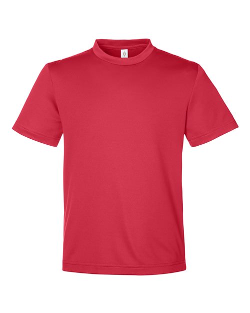 Team 365 TT15Y Youth Zone Performance Mesh T-Shirt - Sport Scarlet Red