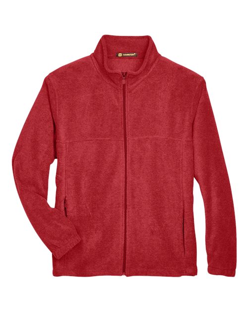 Load image into Gallery viewer, Harriton M990 Men's Full-Zip Fleece - Red

