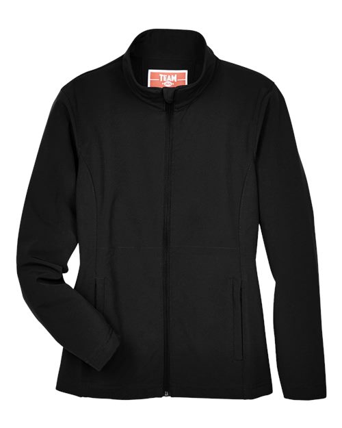 Team 365 TT80W Women's Leader Soft Shell Jacket - Black