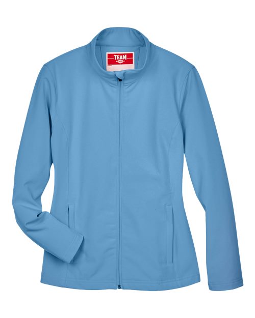 Load image into Gallery viewer, Team 365 TT80W Women's Leader Soft Shell Jacket - Sport Light Blue
