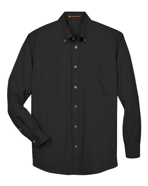 Load image into Gallery viewer, Harriton M500 Men's Easy Blend™ Twill Shirt - Black

