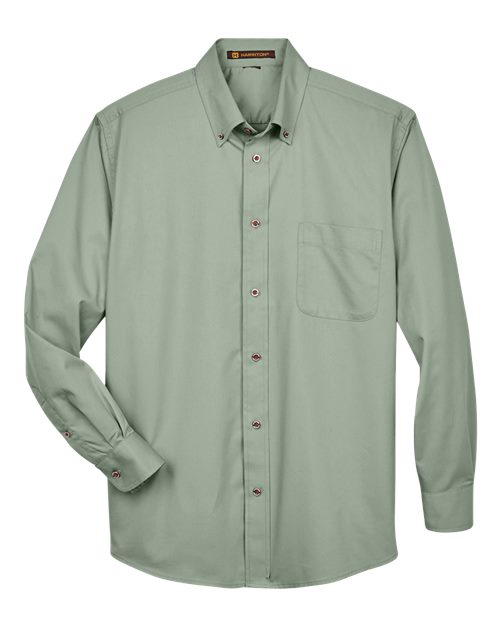 Harriton M500 Men's Easy Blend™ Twill Shirt - Dill