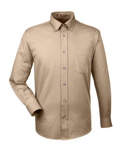 Load image into Gallery viewer, Harriton M500 Men's Easy Blend™ Twill Shirt - Stone
