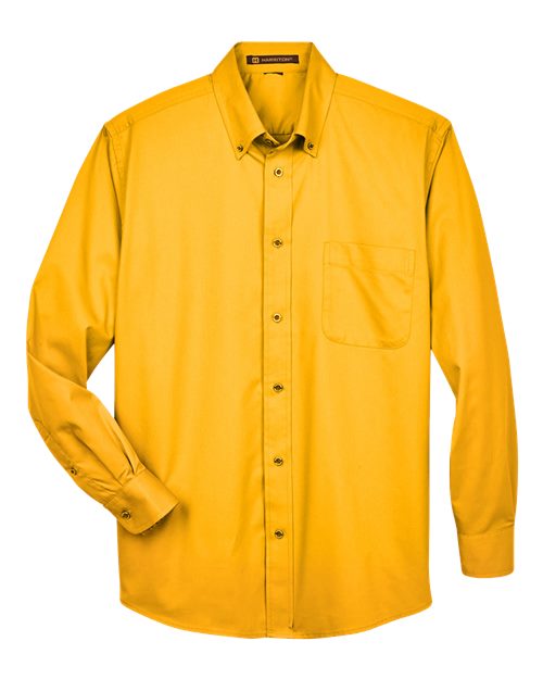 Load image into Gallery viewer, Harriton M500 Men's Easy Blend™ Twill Shirt - Sunray Yellow
