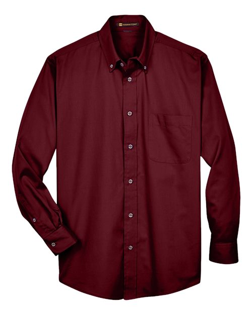 Load image into Gallery viewer, Harriton M500 Men's Easy Blend™ Twill Shirt - Wine
