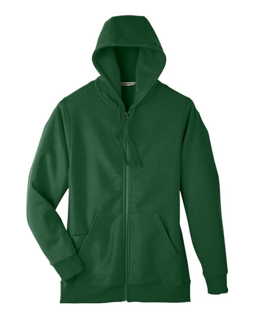 Load image into Gallery viewer, Team 365 TT95 Unisex Zone HydroSport™ Heavyweight Full-Zip Hooded Sweatshirt - Sport Dark Green
