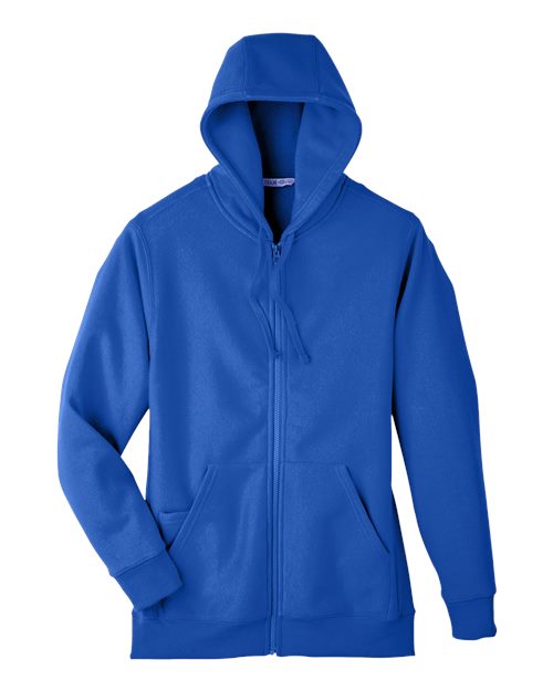 Team 365 TT95 Unisex Zone HydroSport™ Heavyweight Full-Zip Hooded Sweatshirt - Sport Royal