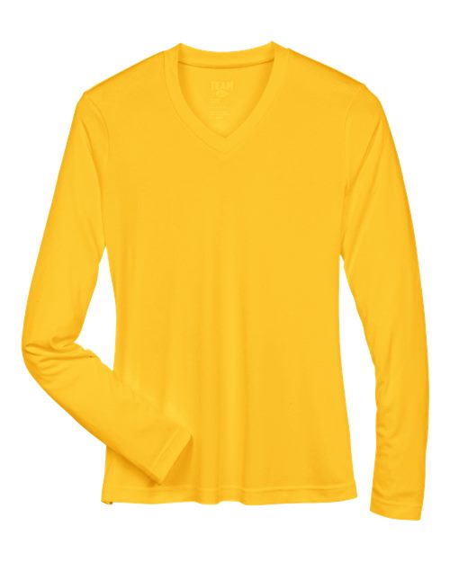 Load image into Gallery viewer, Team 365 TT11WL Women's Zone Performance Long Sleeve T-Shirt - Sport Athletic Gold
