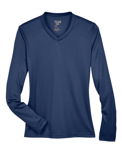 Team 365 TT11WL Women's Zone Performance Long Sleeve T-Shirt - Sport Dark Navy