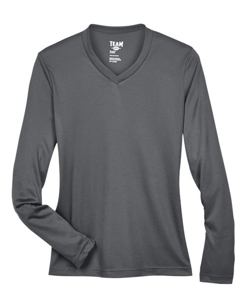 Load image into Gallery viewer, Team 365 TT11WL Women's Zone Performance Long Sleeve T-Shirt - Sport Graphite
