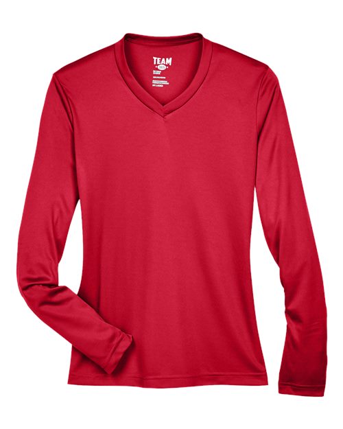 Team 365 TT11WL Women's Zone Performance Long Sleeve T-Shirt - Sport Red
