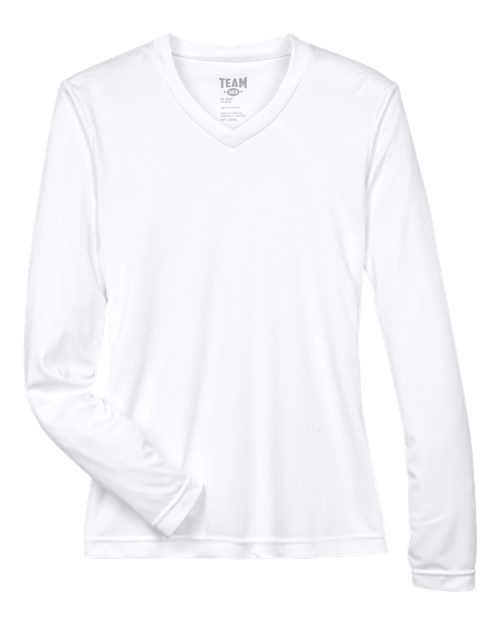 Load image into Gallery viewer, Team 365 TT11WL Women's Zone Performance Long Sleeve T-Shirt - White
