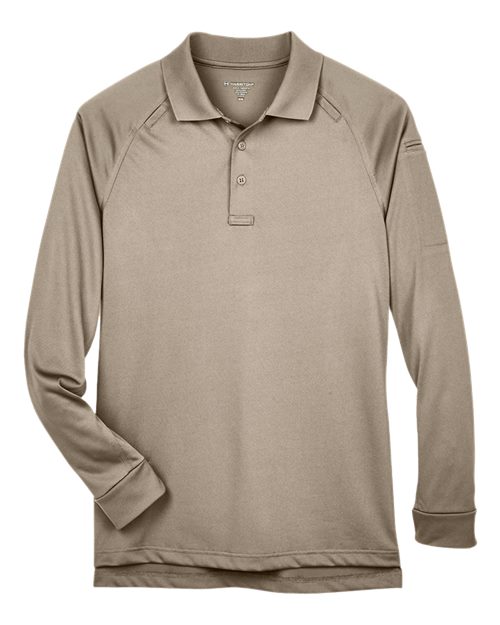Load image into Gallery viewer, Harriton M211L Men's Advantage Long Sleeve Tactical Polo - Desert Khaki
