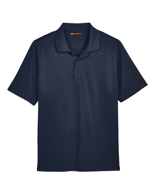 Harriton M348 Men's Advantage Snag Protection Plus Polo - Dark Navy