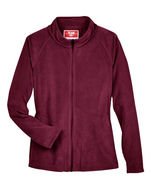 Team 365 TT90W Women's Campus Microfleece Jacket - Sport Maroon