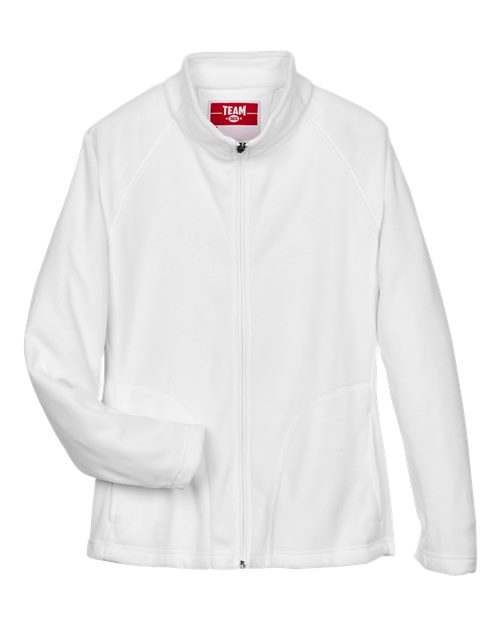 Team 365 TT90W Women's Campus Microfleece Jacket - White