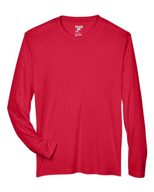 Team 365 TT11L Men's Zone Performance Long Sleeve T-Shirt - Sport Red