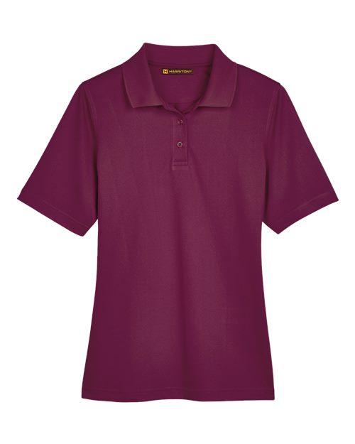 Load image into Gallery viewer, Harriton M348W Women's Advantage Snag Protection Plus Polo - Maroon
