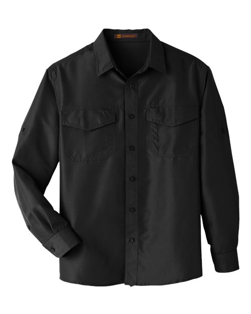 Harriton M580L Men's Key West Performance Staff Shirt - Black