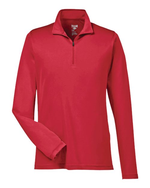 Team 365 TT31 Men's Zone Performance Quarter-Zip Pullover - Sport Red