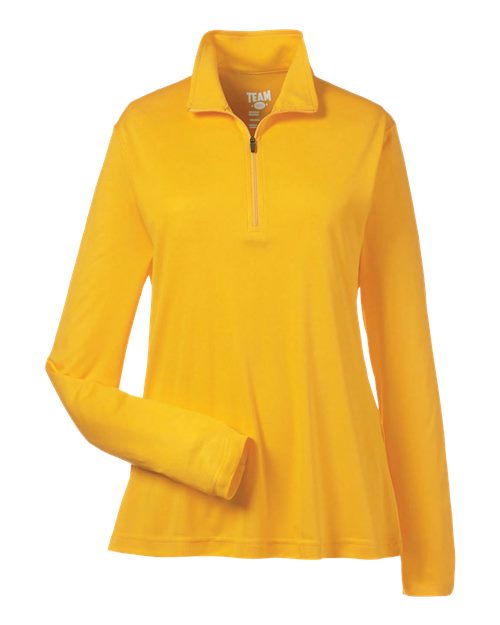 Load image into Gallery viewer, Team 365 TT31W Women's Zone Performance Quarter-Zip Pullover - Sport Athletic Gold
