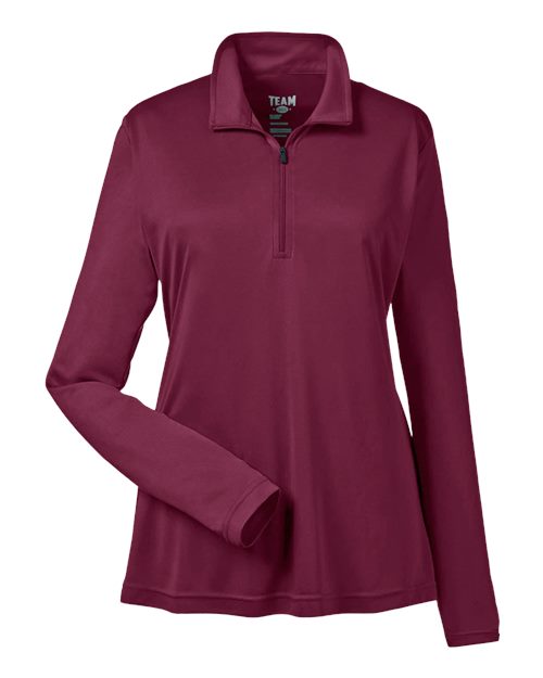 Load image into Gallery viewer, Team 365 TT31W Women's Zone Performance Quarter-Zip Pullover - Sport Maroon
