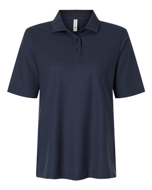 Harriton M105W Women's Maverick CVC Pique Polo - Dark Navy