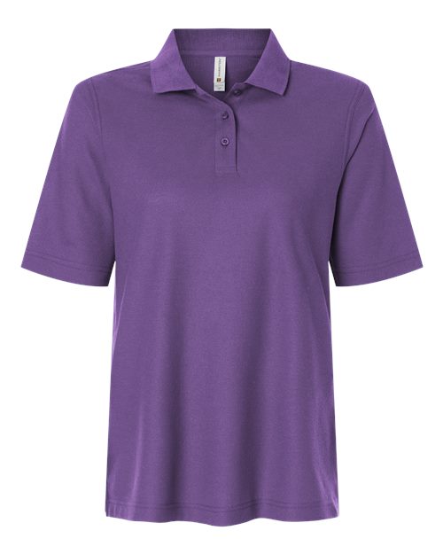 Load image into Gallery viewer, Harriton M105W Women's Maverick CVC Pique Polo - Team Purple
