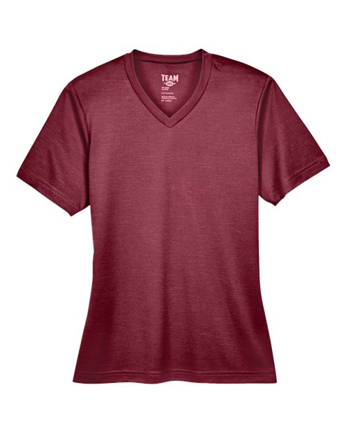 Load image into Gallery viewer, Team 365 TT11HW Women's Sonic Heather Performance T-Shirt - Sport Maroon Heather
