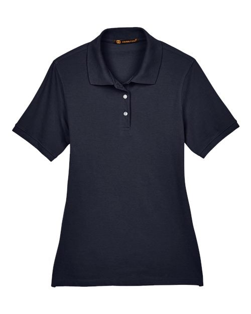 Harriton M265W Women's Easy Blend Polo - Navy