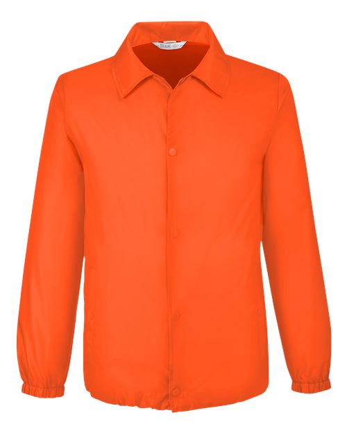 Team 365 TT75 Unisex Zone Protect Coaches Jacket - Sport Orange