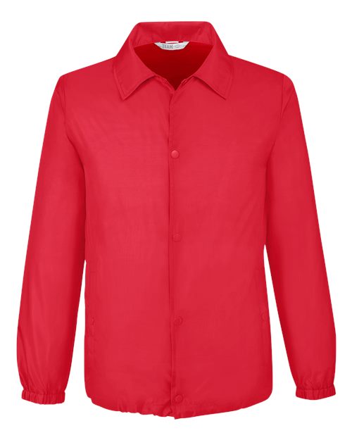 Team 365 TT75 Unisex Zone Protect Coaches Jacket - Sport Red