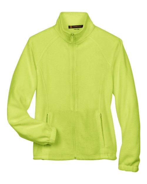 Harriton M990W Women's Full-Zip Fleece - Safety Yellow