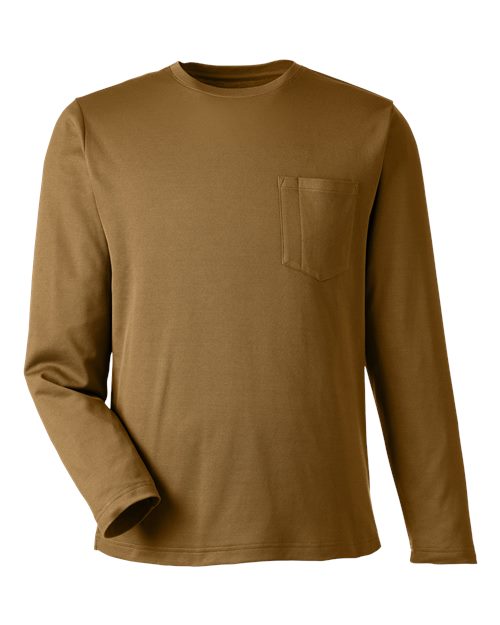 Load image into Gallery viewer, Harriton M118L Unisex Charge Snag and Soil Protect Long Sleeve T-Shirt - Coyote Brown
