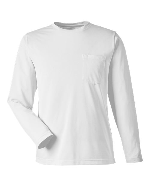 Load image into Gallery viewer, Harriton M118L Unisex Charge Snag and Soil Protect Long Sleeve T-Shirt - White
