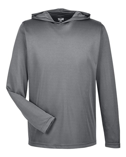 Load image into Gallery viewer, Team 365 TT41 Men's Zone Performance Hooded T-Shirt - Sport Graphite
