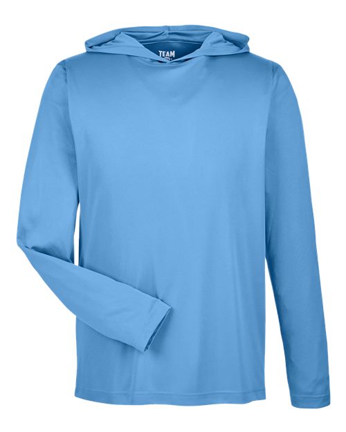Team 365 TT41 Men's Zone Performance Hooded T-Shirt - Sport Light Blue